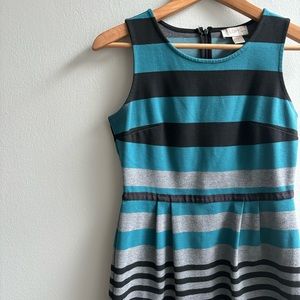 LOFT fitted striped dress